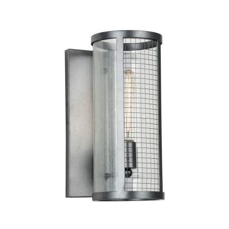 Cwi Lighting One Light Wall Sconce With Gray Finish 9916W7-1-213